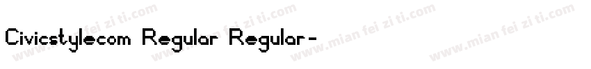 Civicstylecom Regular Regular字体转换